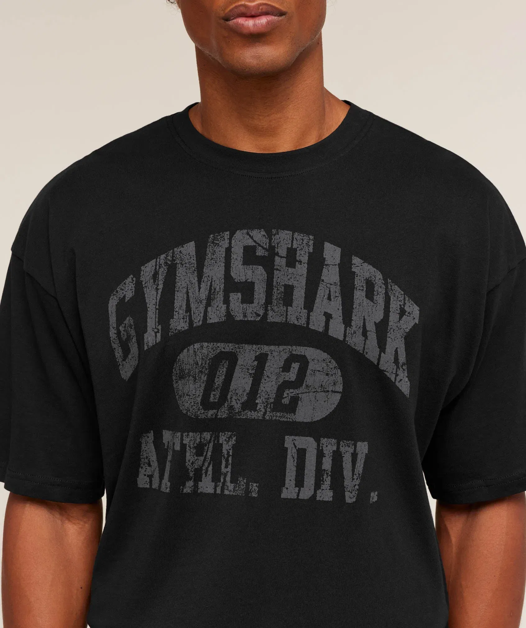 Gymshark Athletic Division Graphic T-Shirt - GS Black