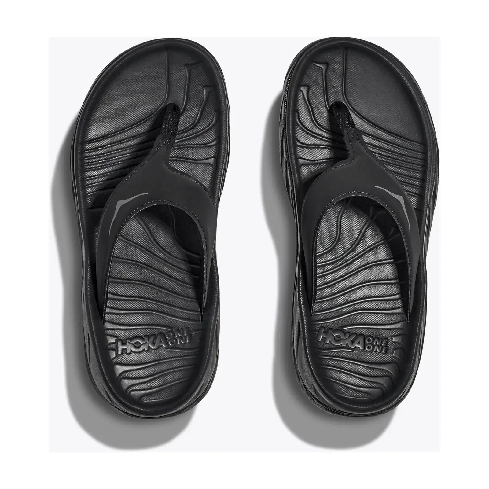 Hoka Women'S Ora Recovery Flip Black Dark Gull Gray