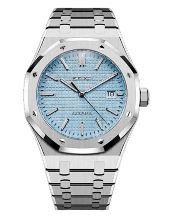 Seiko Mod Royal Oak Tiffany Blue