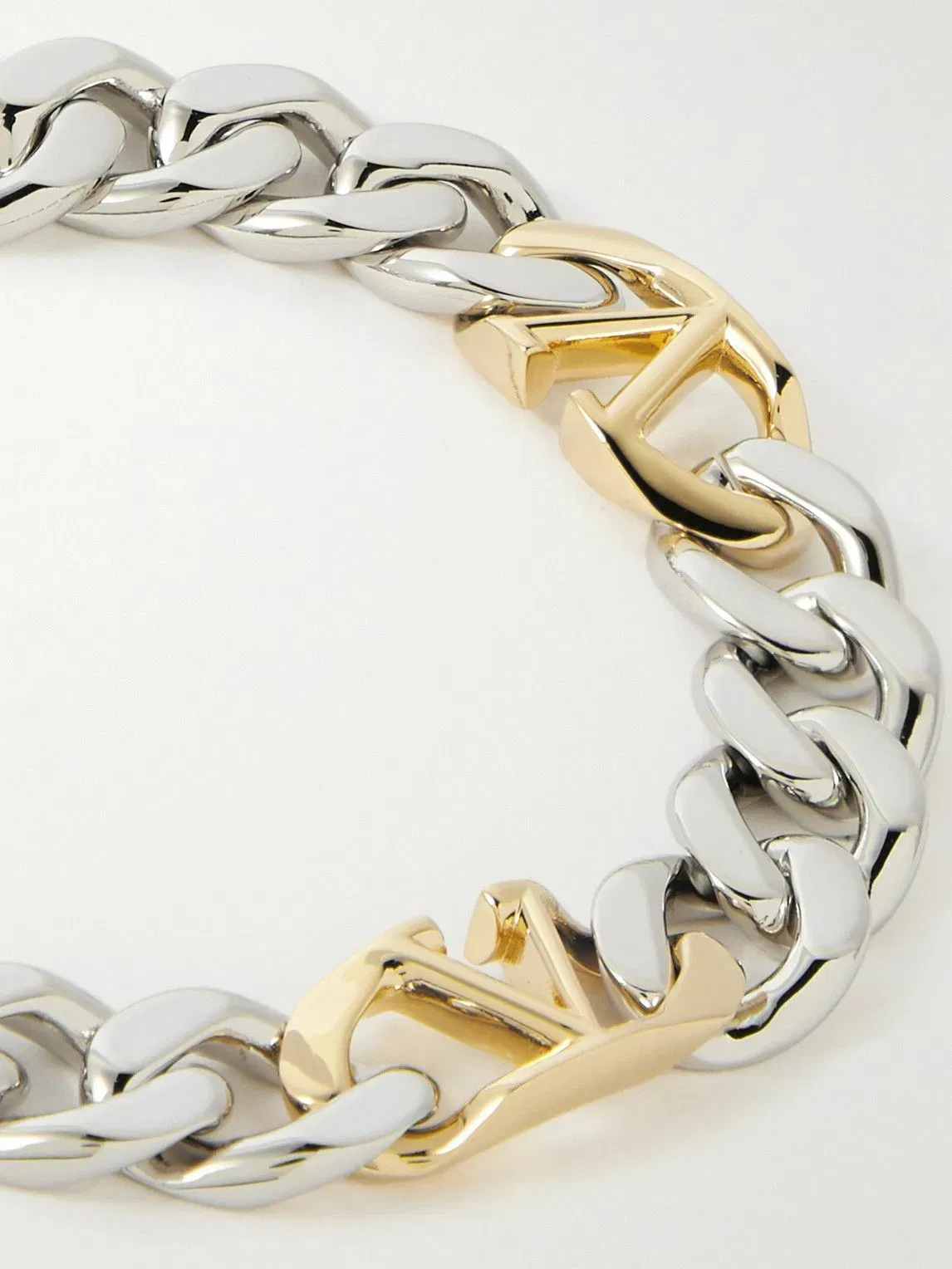 VLOGO Silver- and Gold-Tone Bracelet