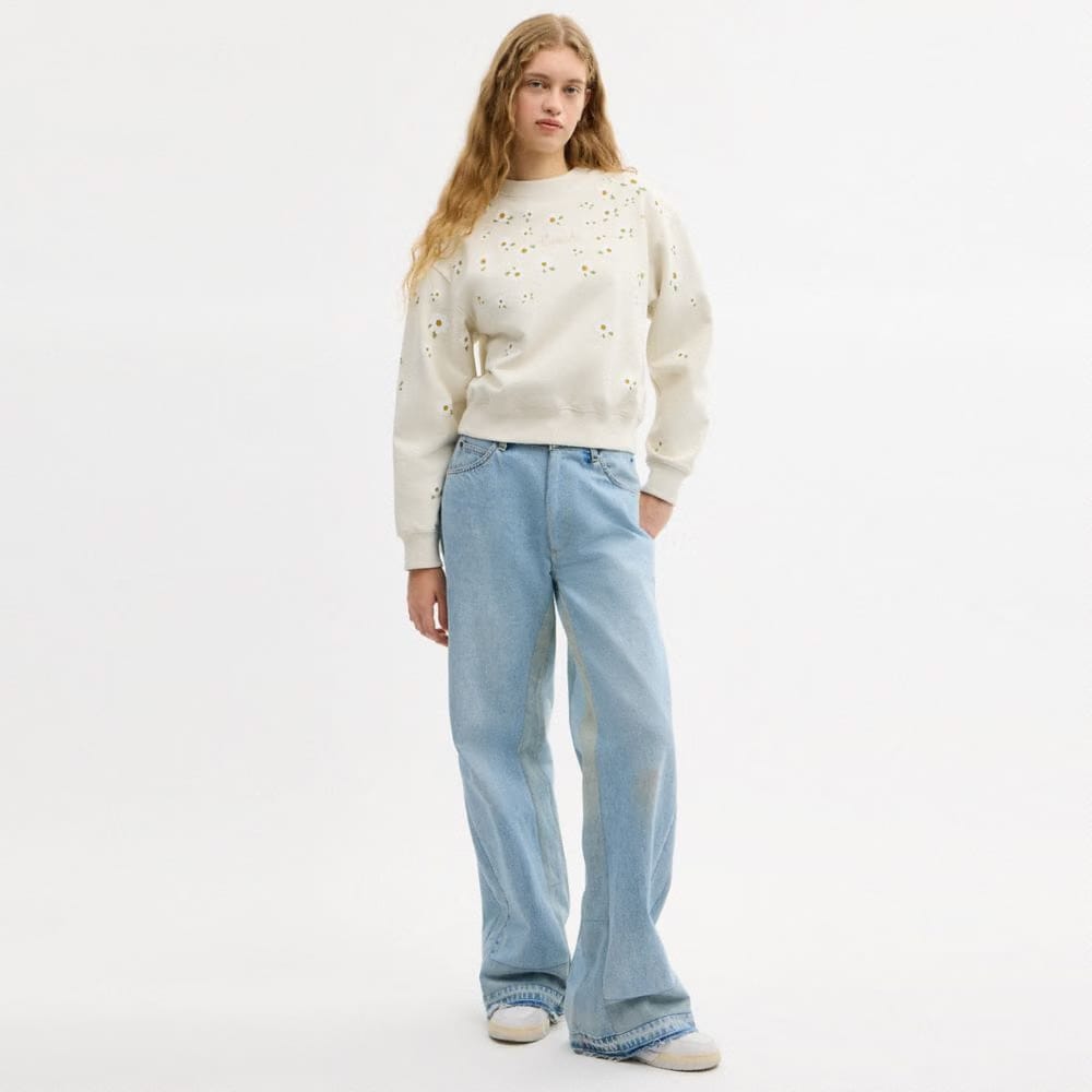 Floral Crewneck Sweatshirt