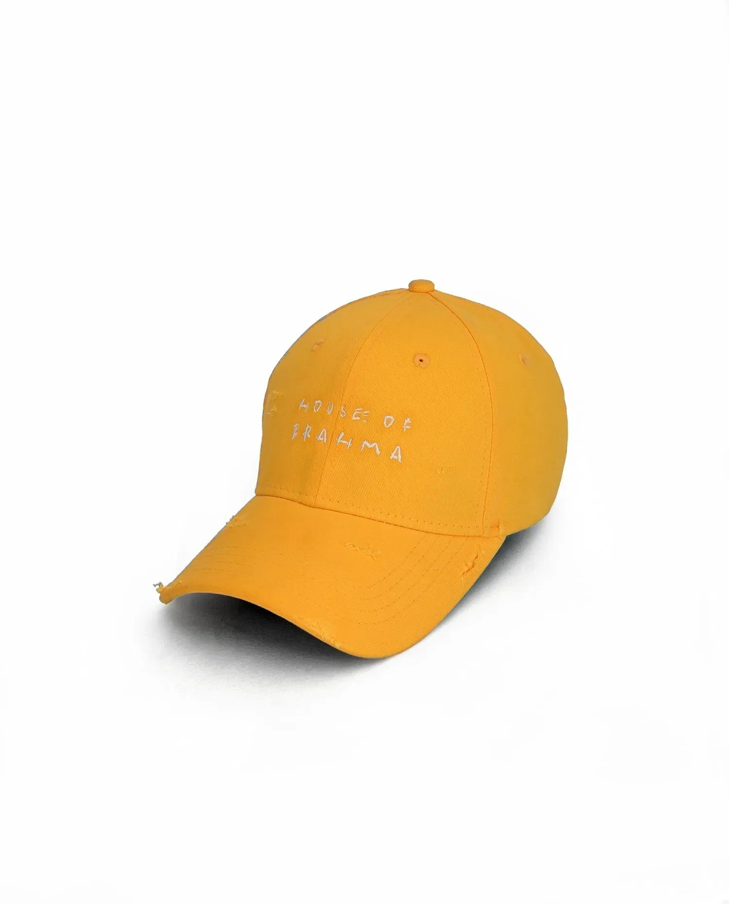 HOB // Yellow Distressed Baseball Cap