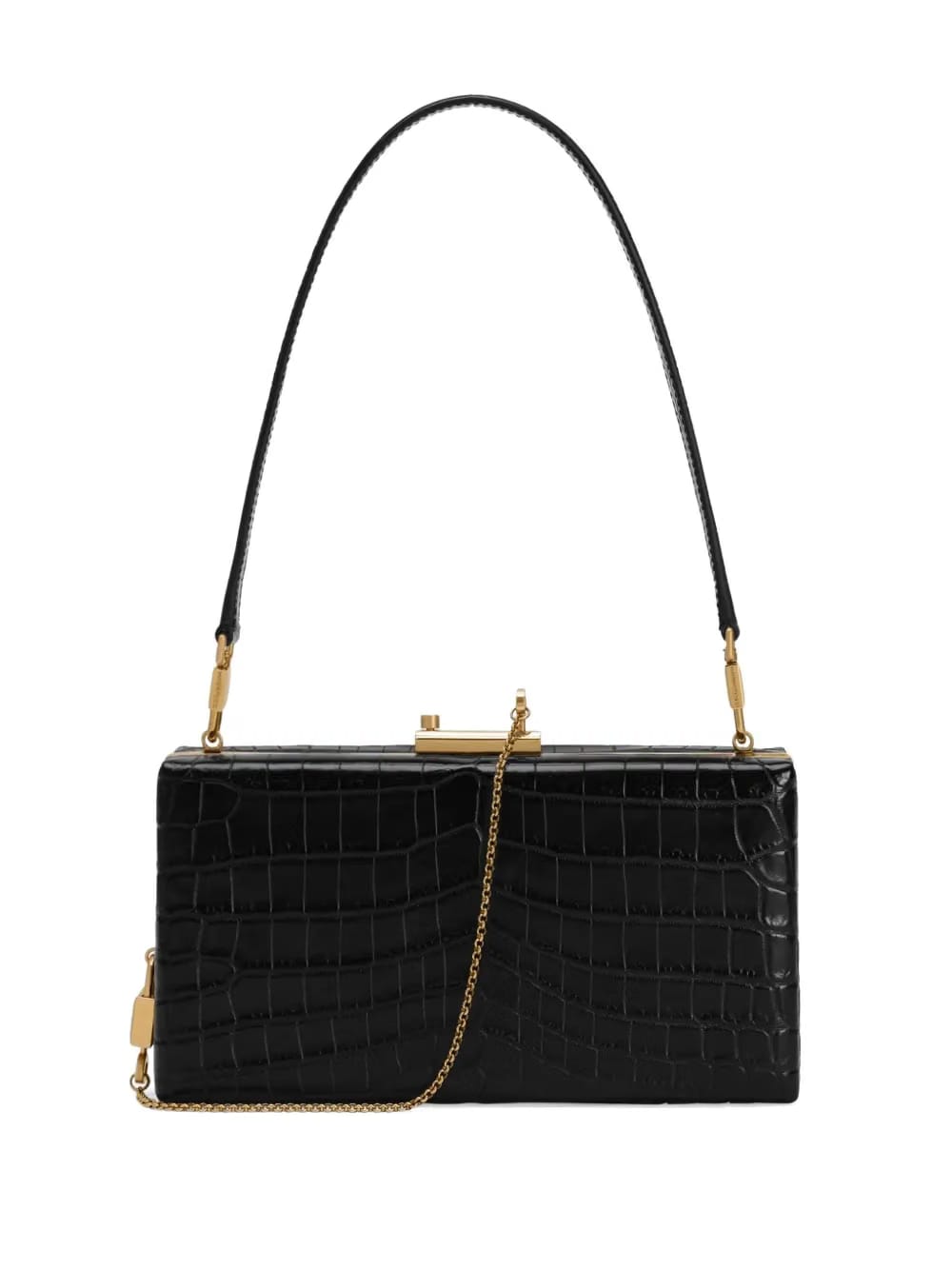 crocodile-embossed bag