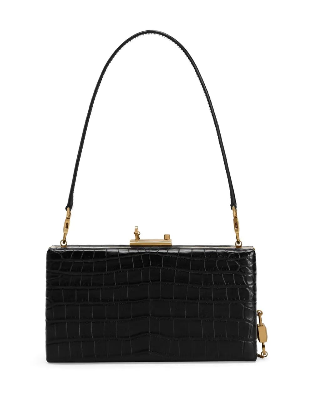 crocodile-embossed bag