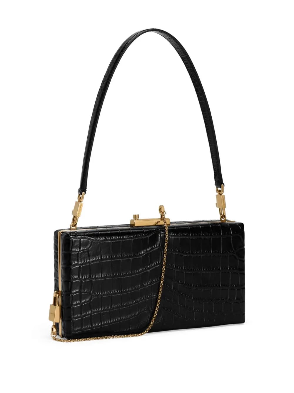 crocodile-embossed bag