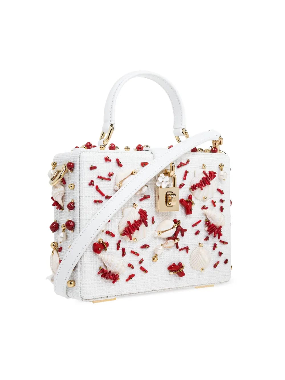 Dolce Box seashell-appliqué tote bag