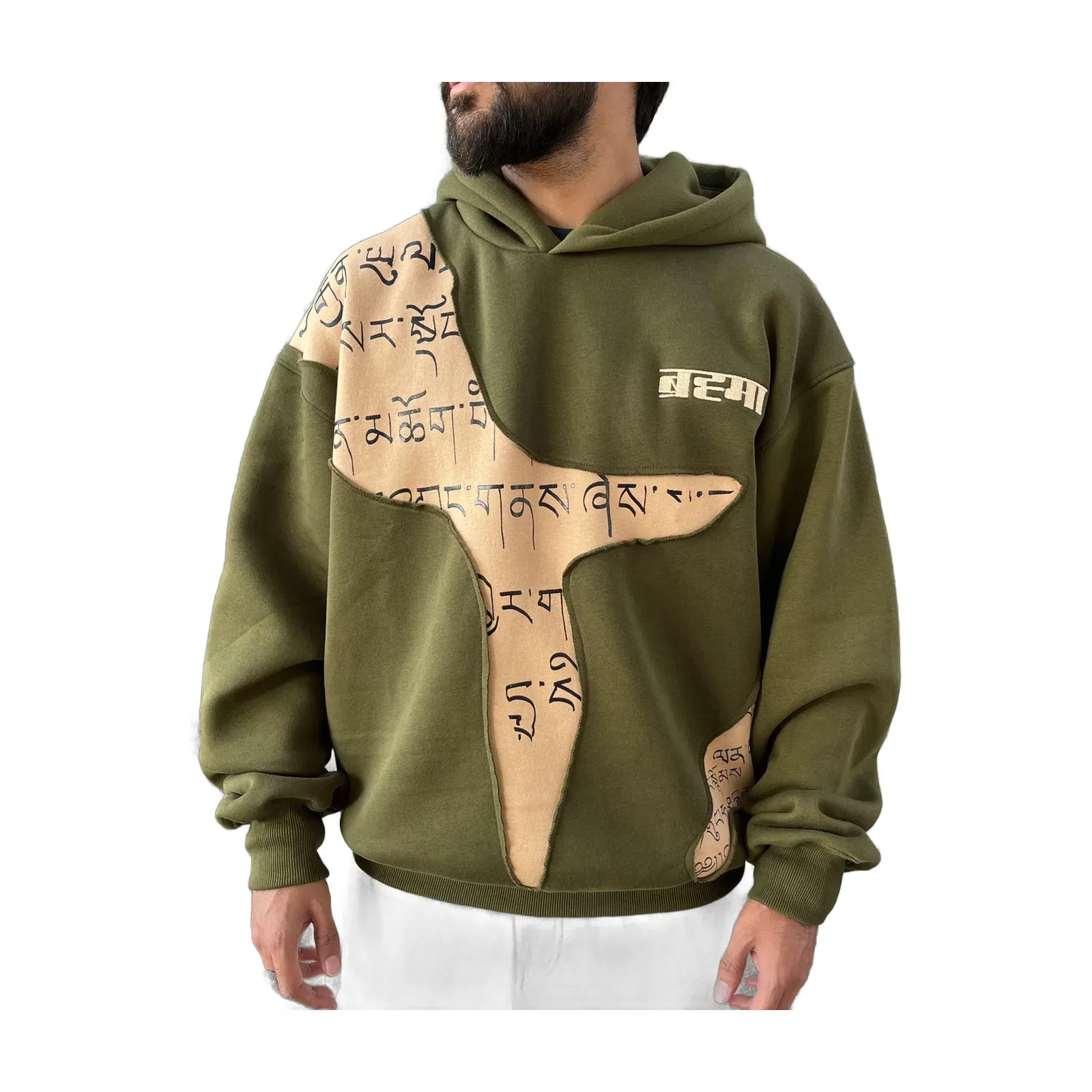 Brahma Distressed // 400 GSM Oversized Hoodie