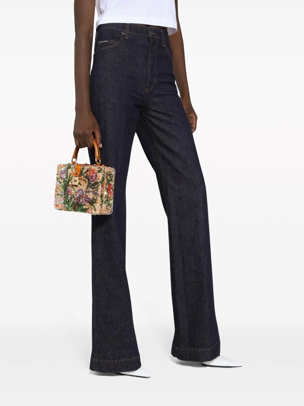 Dolce Box sequin-embellished tote bag