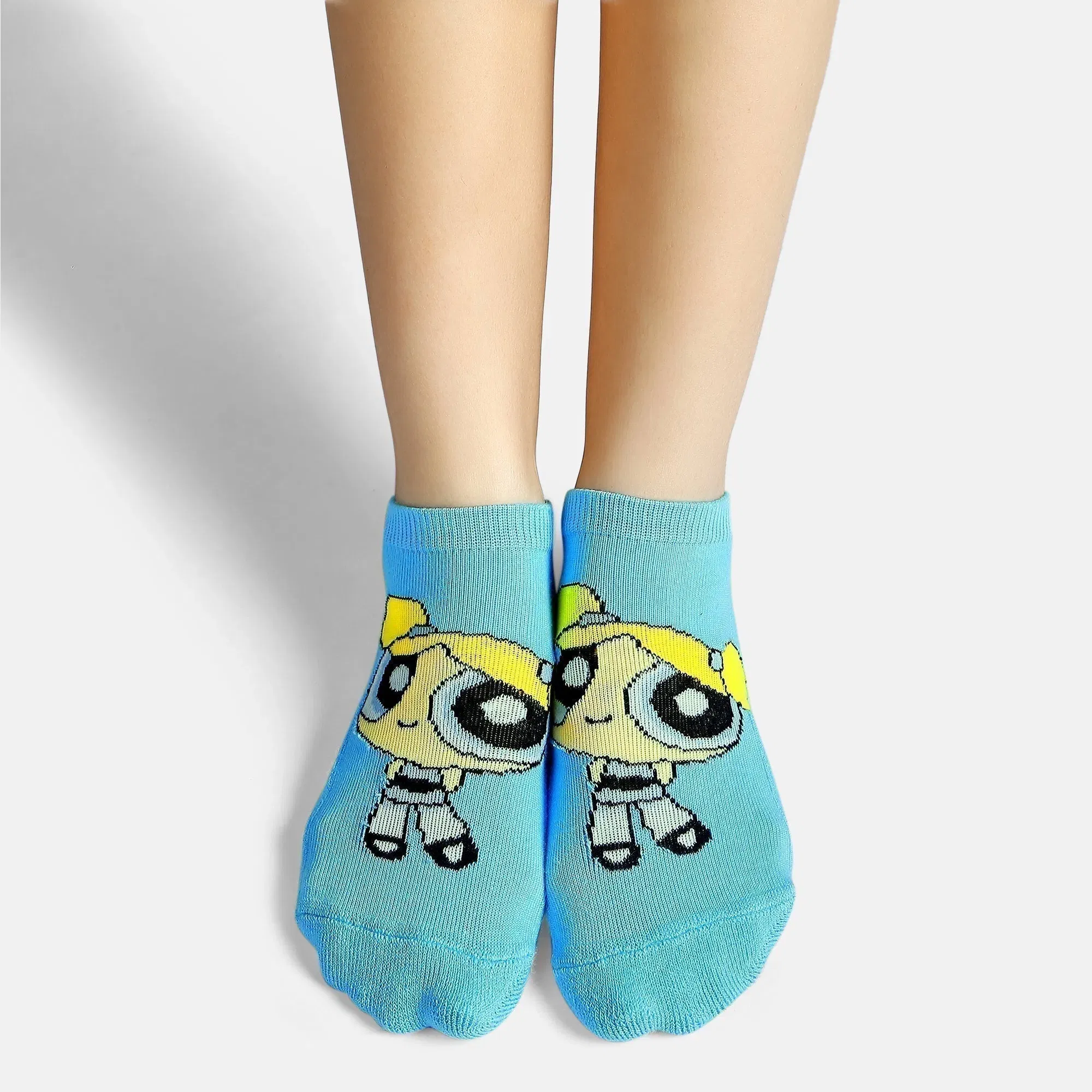 Women’s Powerpuff Girls Themed Terry Ankle Socks