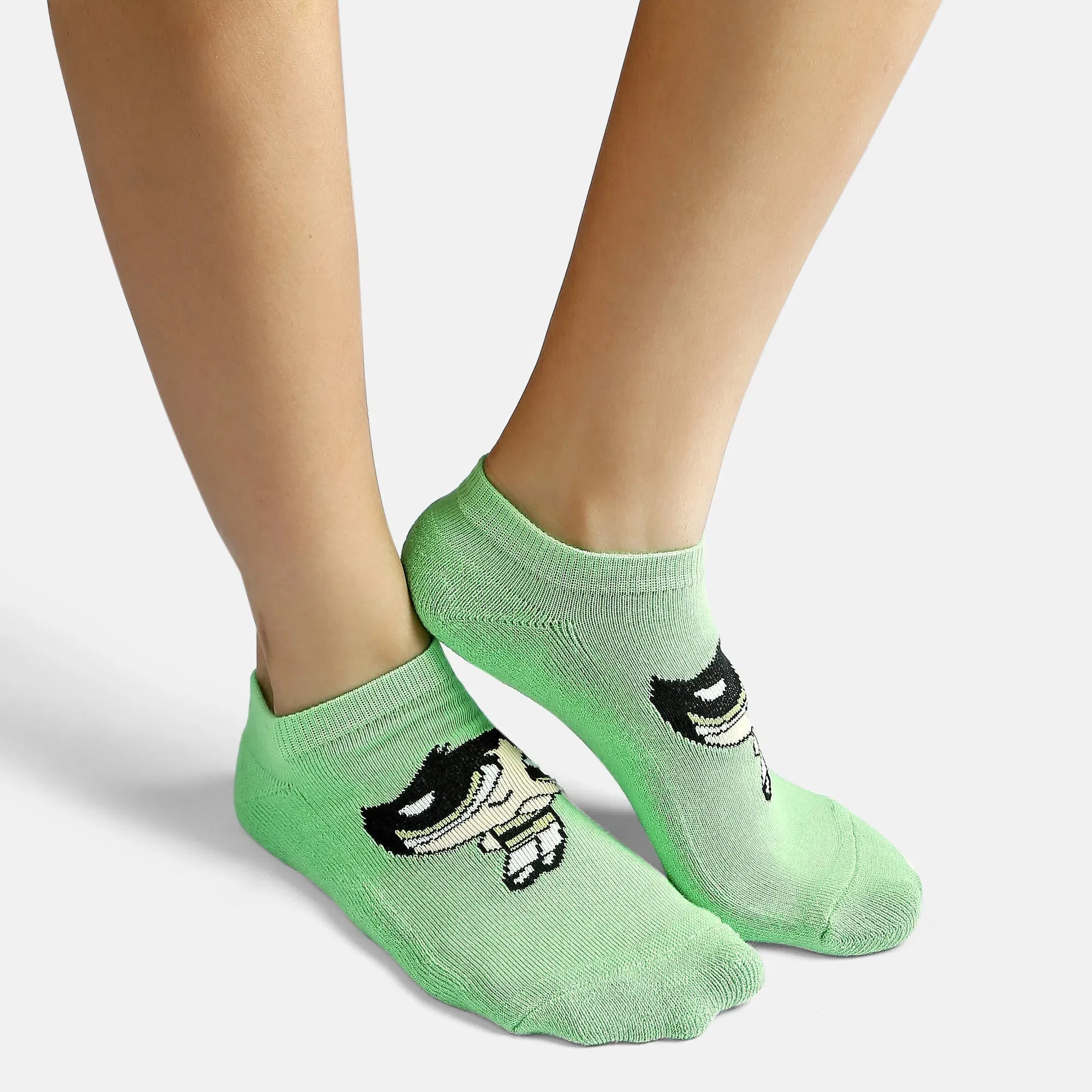 Women’s Powerpuff Girls Themed Terry Ankle Socks