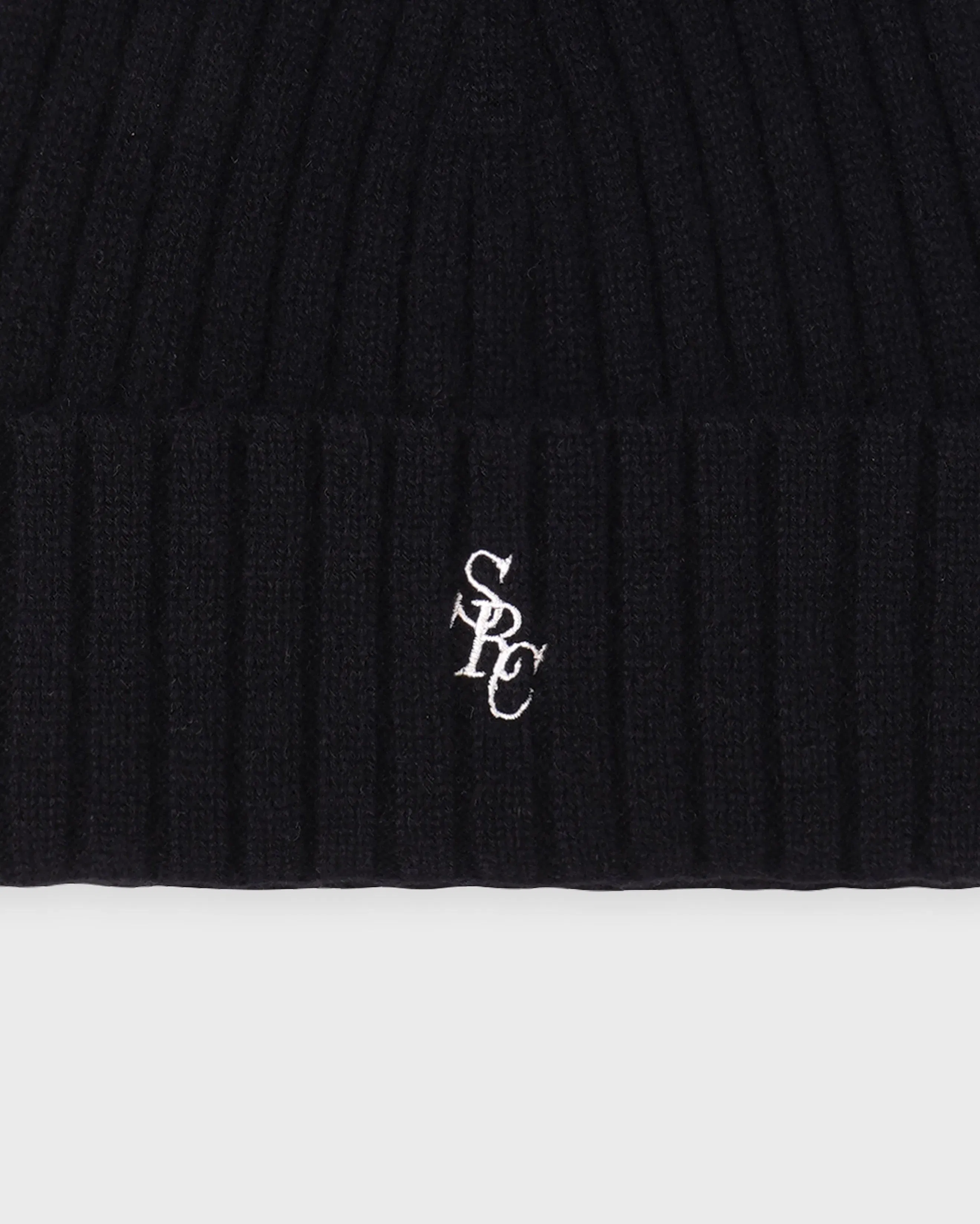 SRC Cashmere Beanie - Black/White