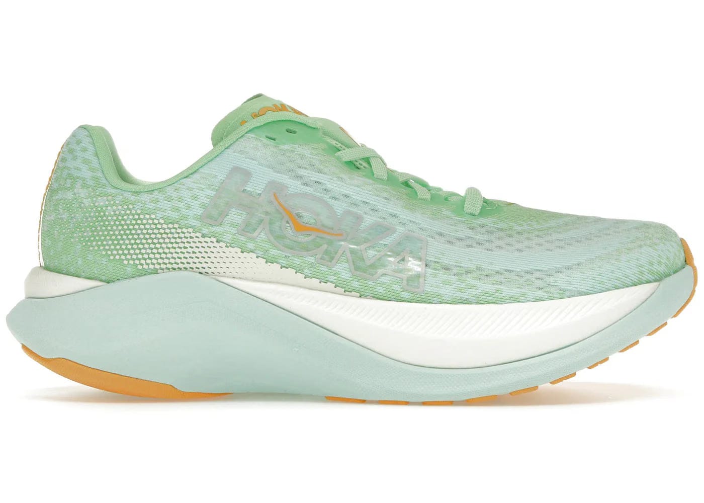 Hoka One One Mach X Lime Glow Sunlit Ocean Womens