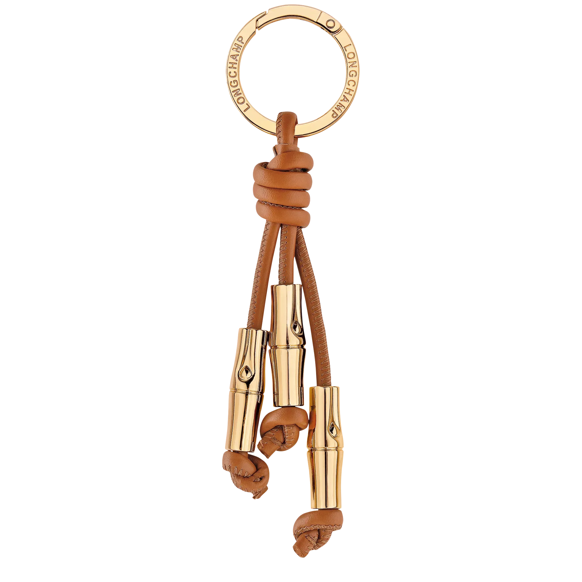 Longchamp Le Roseau Key ring Cashew