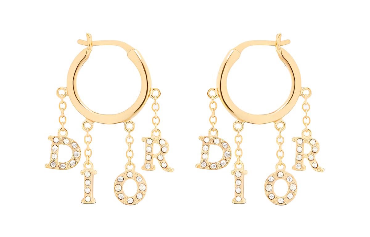 Dior 10's Logo lettering Earrings