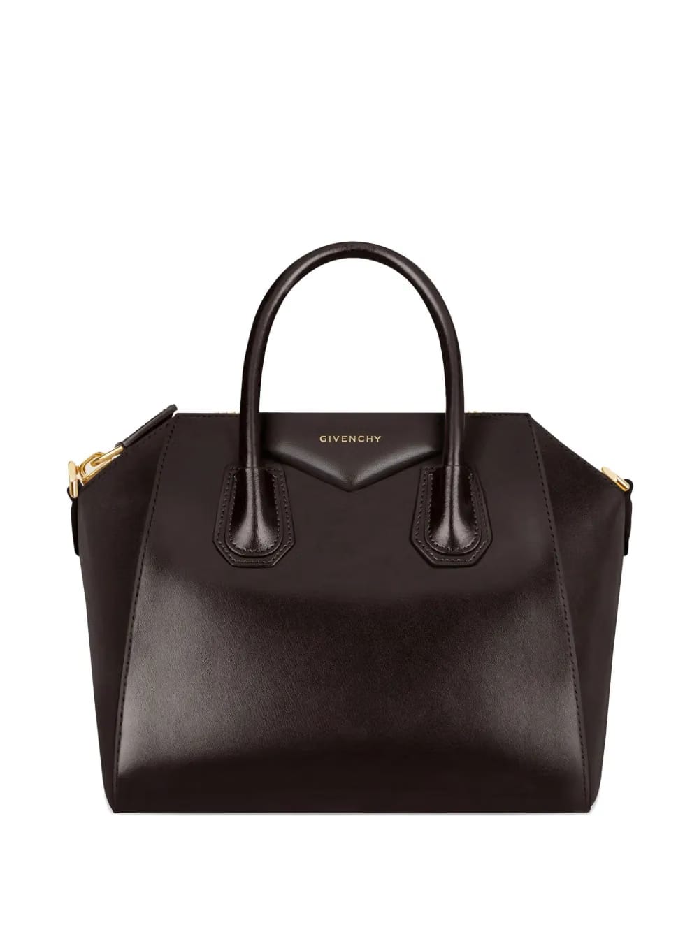 leather top-handle bag