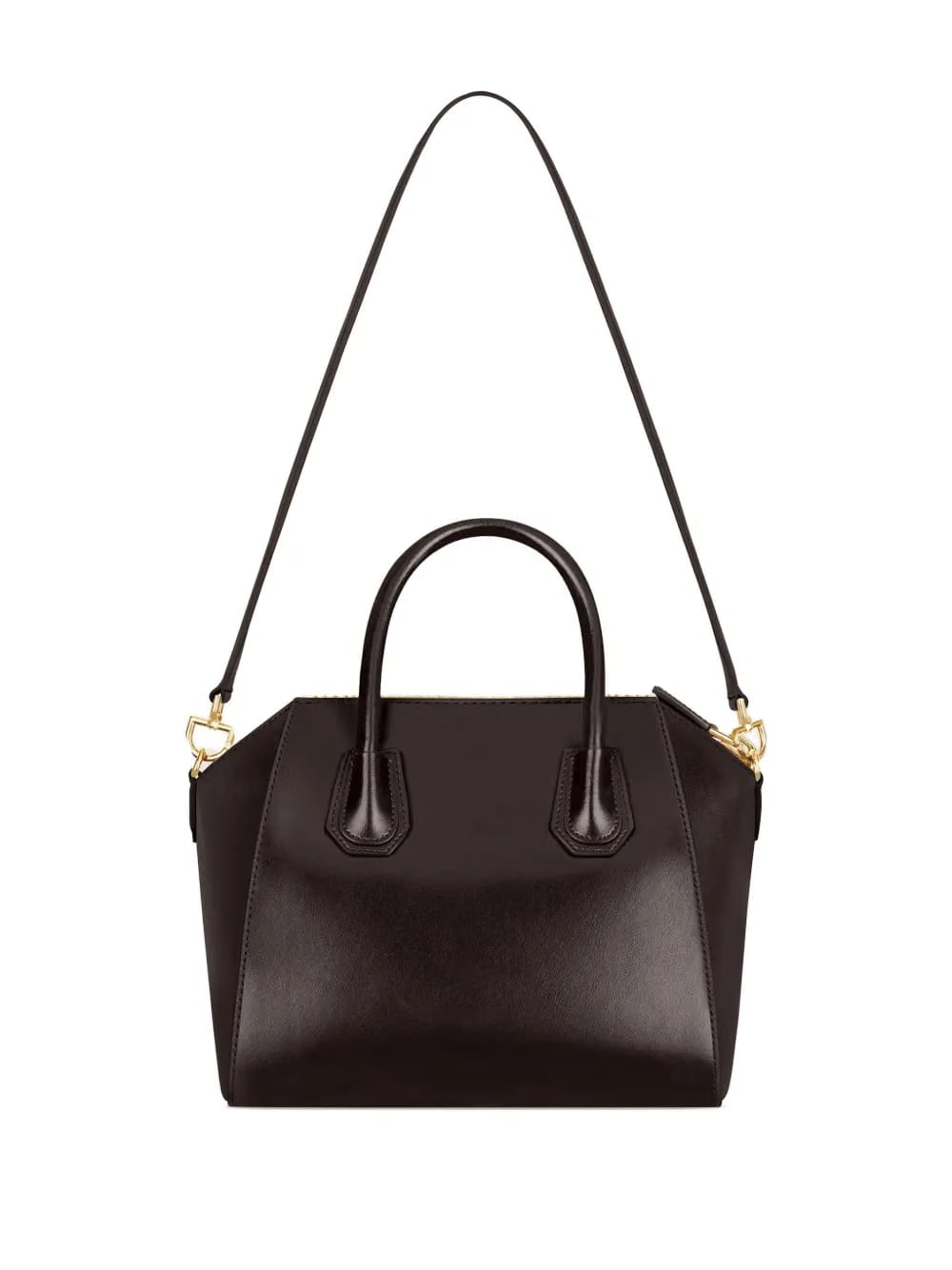 leather top-handle bag