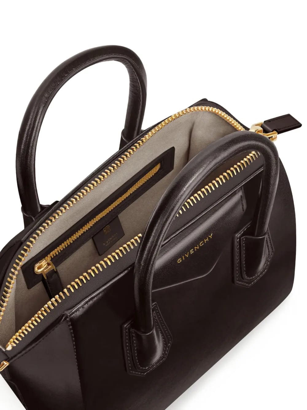 leather top-handle bag