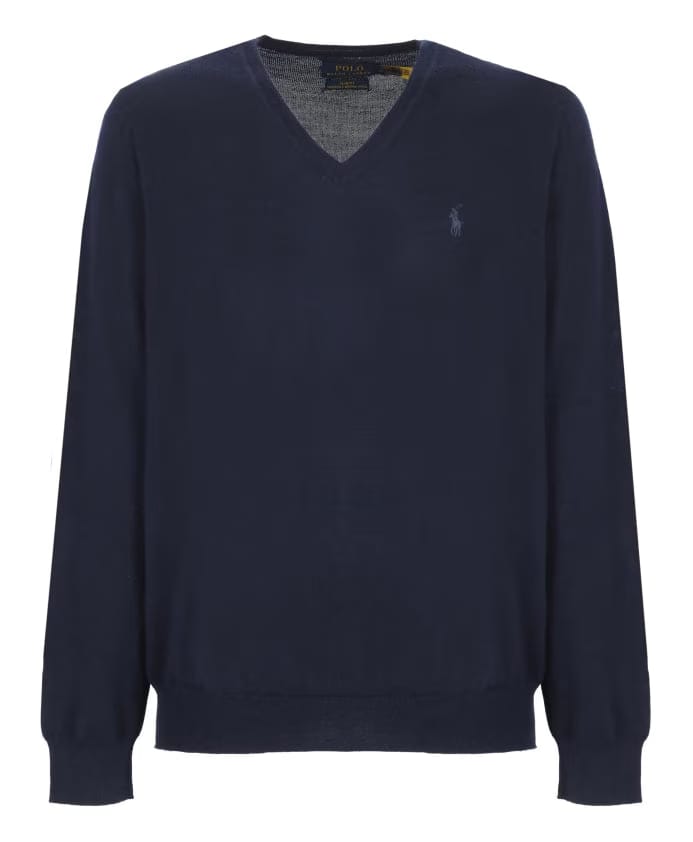 Ralph Lauren Washable Wool V-Neck Sweater