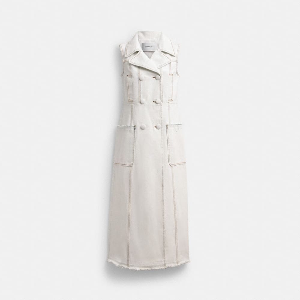 Sleeveless Denim Coat