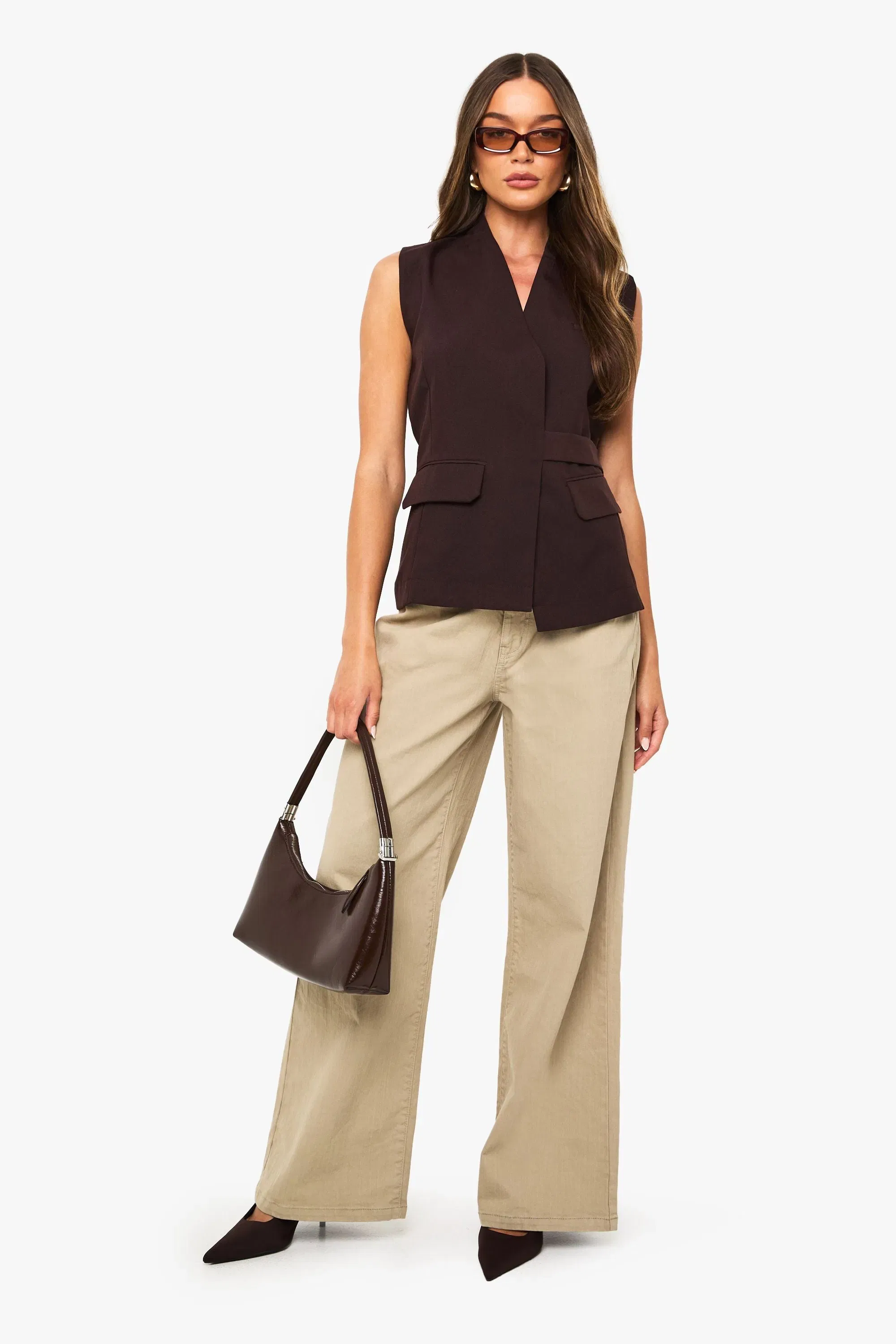 Asymmetric Detail Tailored Waistcoat