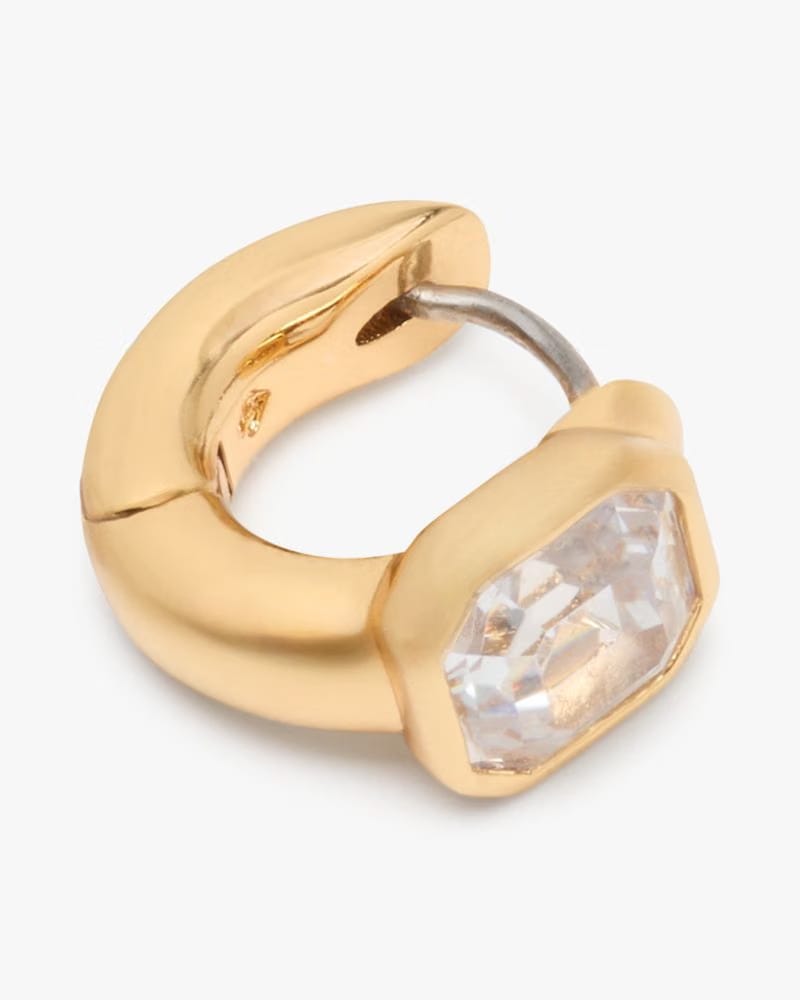 Keep Sparkling Asscher Huggies