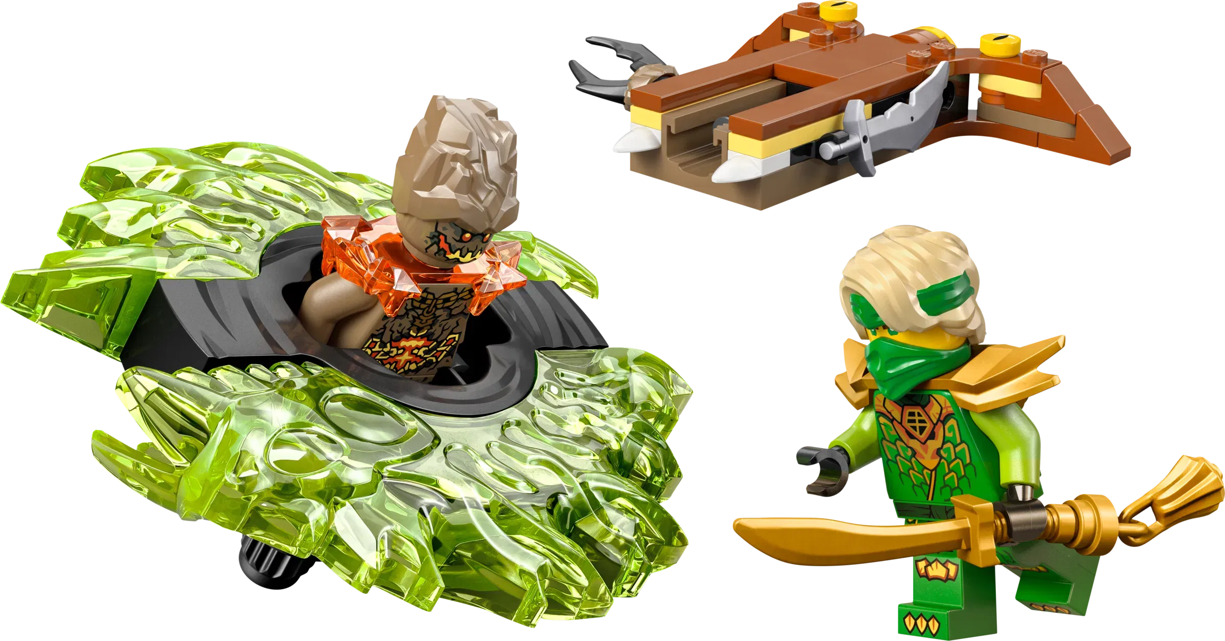 Lego Lloyd vs Earth Monster Spinner