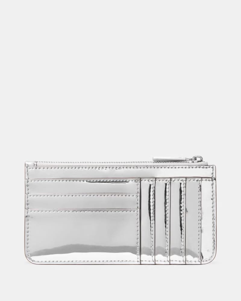 Bridget Mirror Metallic Large Slim Card Holder