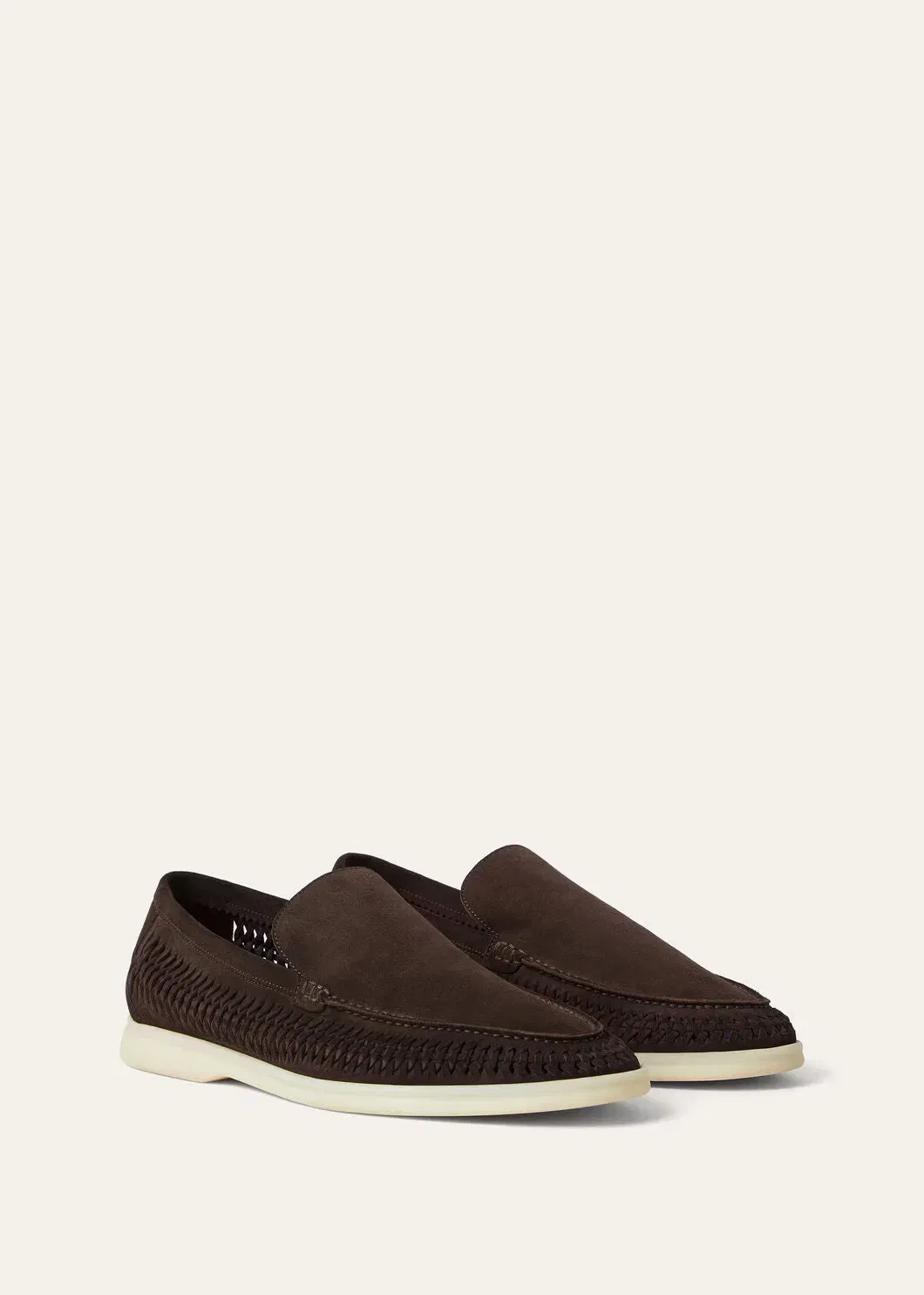 LoroPiana Summer Walk Loafer Chocolate