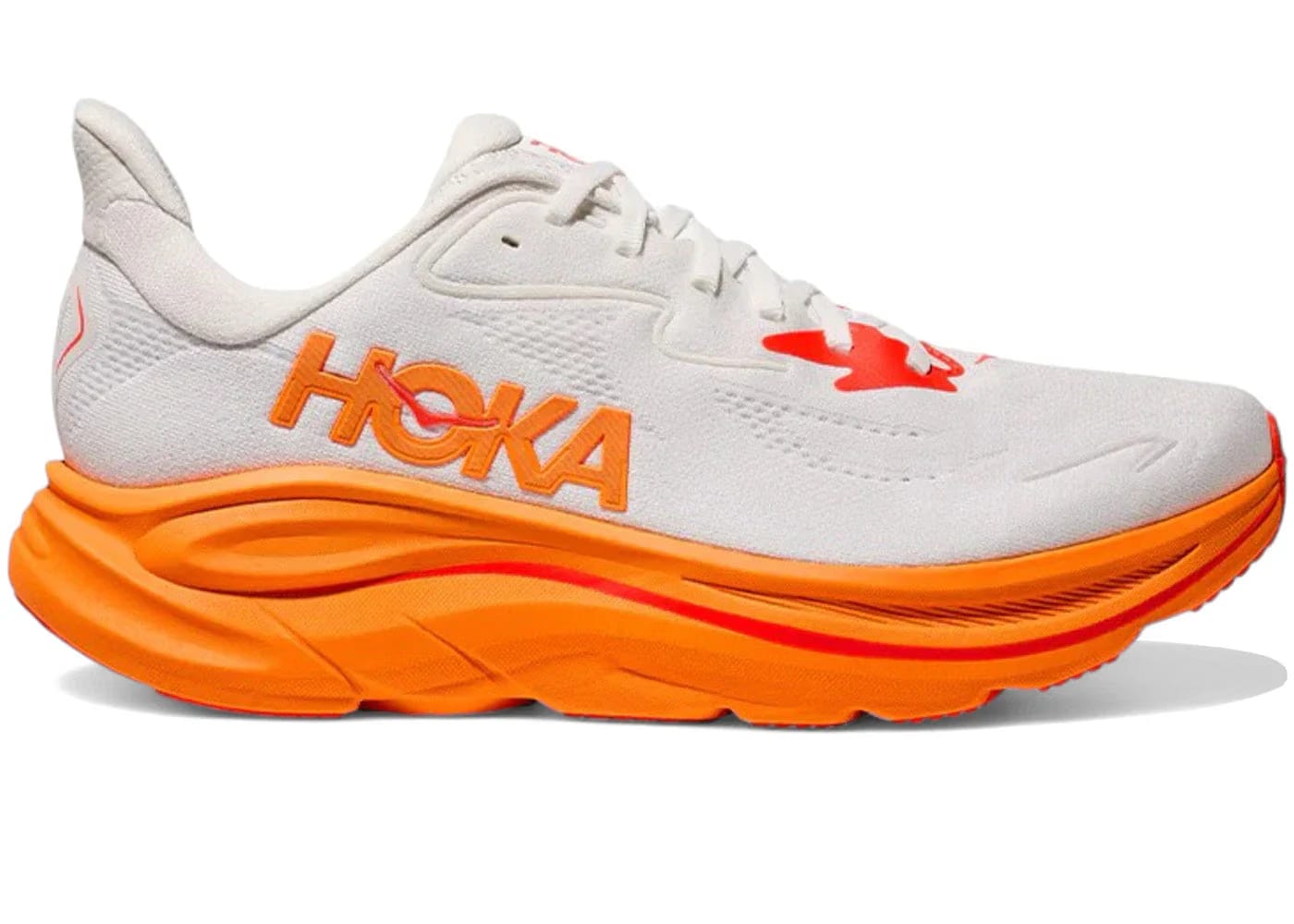Hoka One One Clifton 10 Frost Orange Zest Womens