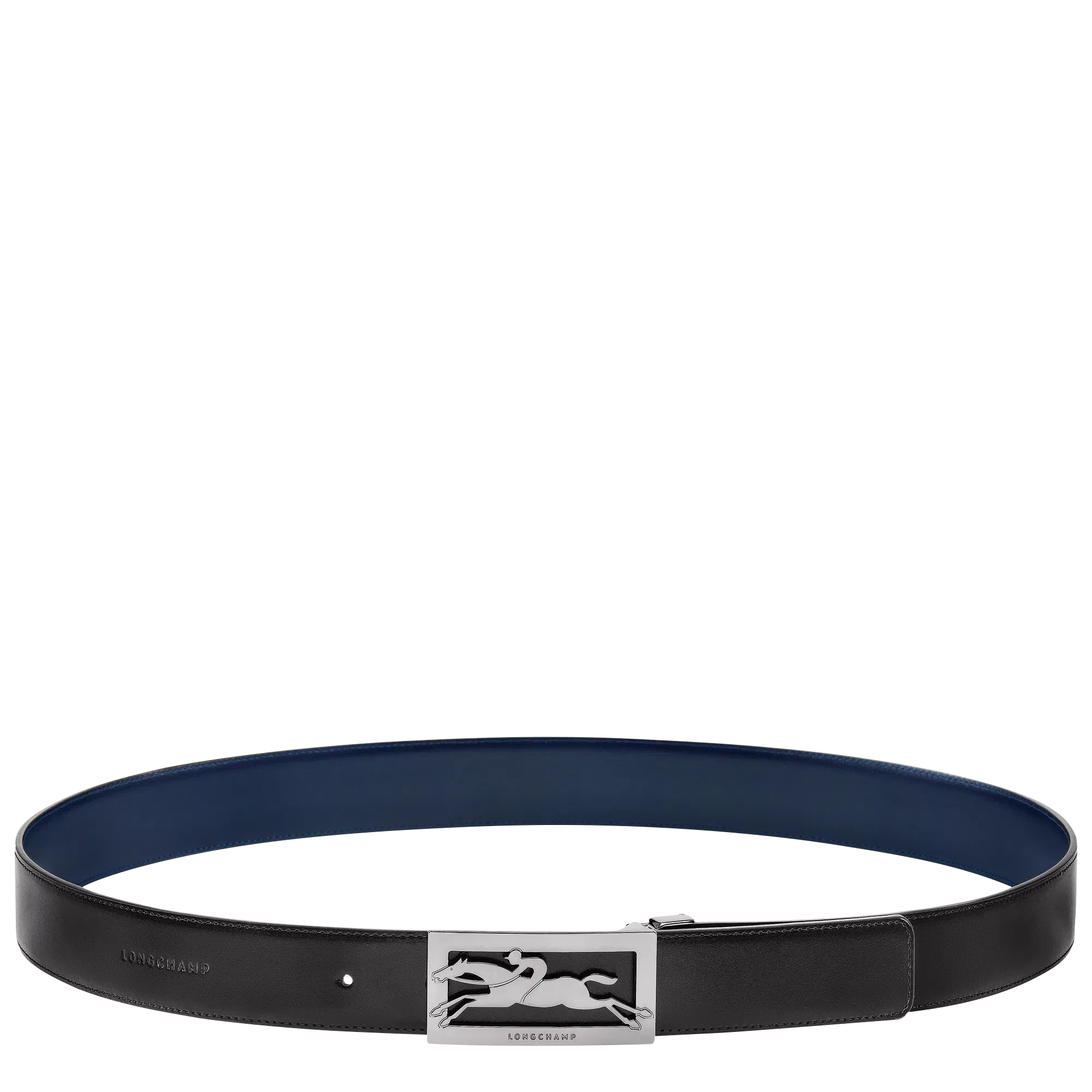 Longchamp Delta Box Men's belt Black/Navy