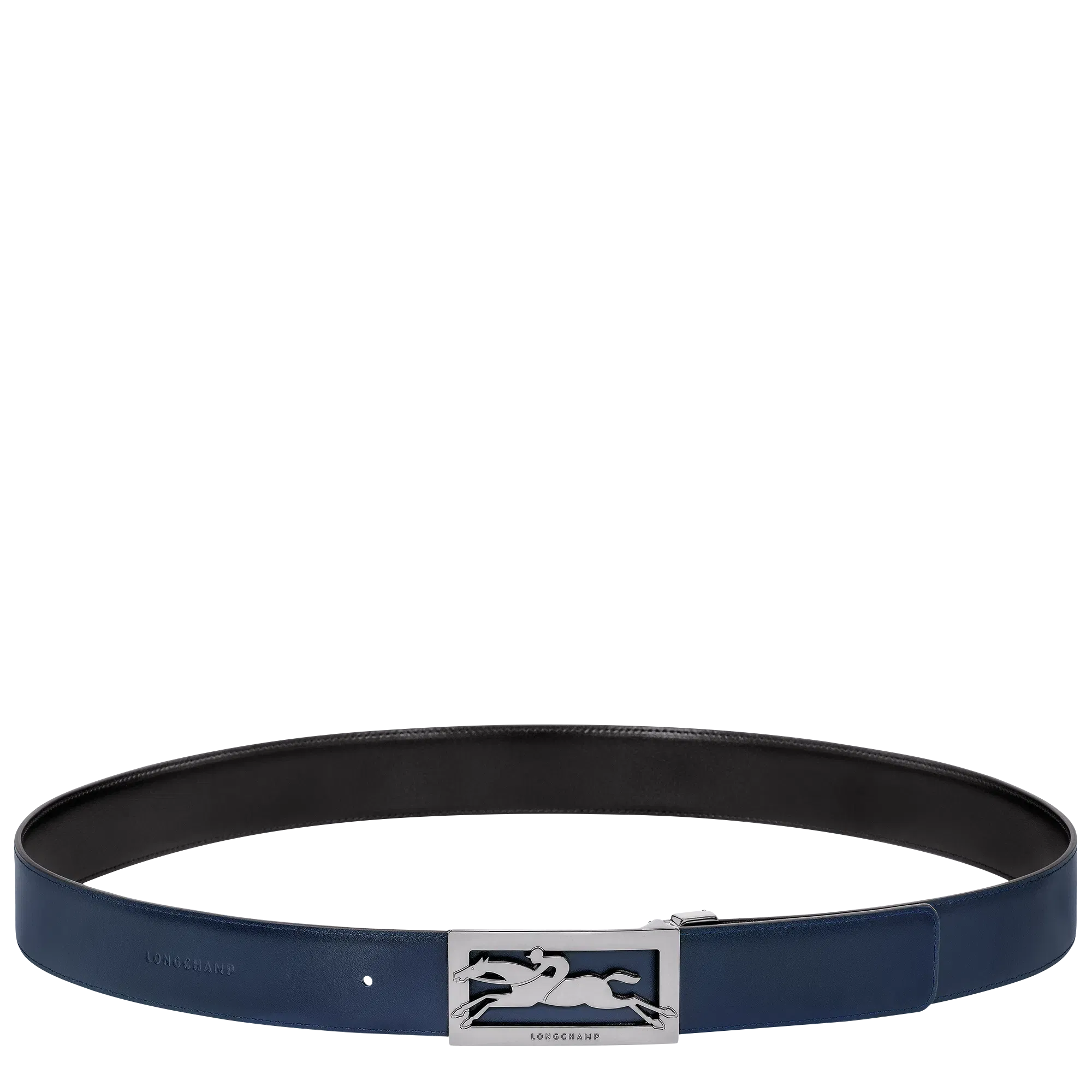 Longchamp Delta Box Men's belt Black/Navy