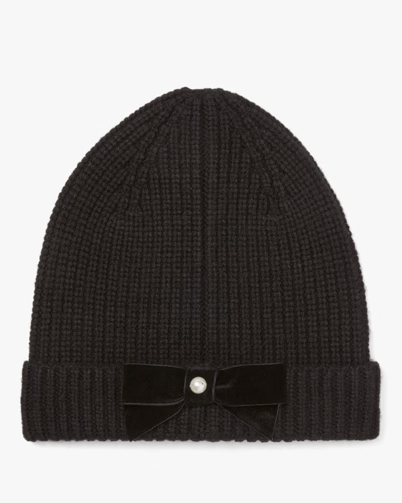 Velvet Bow Beanie