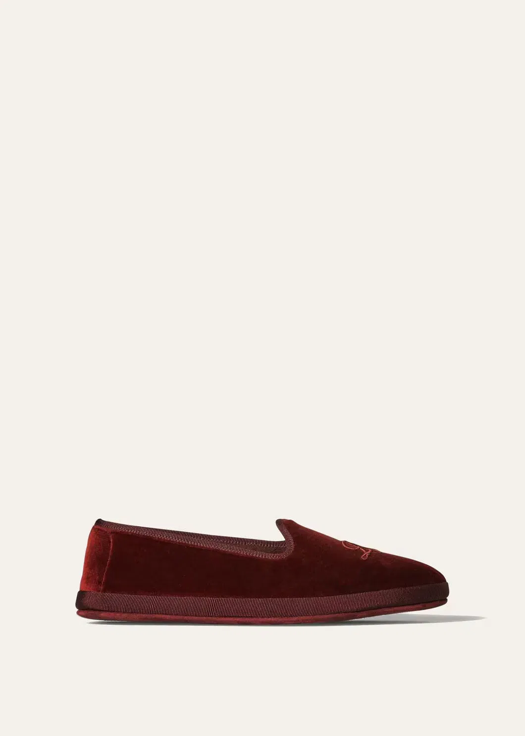 LoroPiana LP Venice Slipper Bordeaux