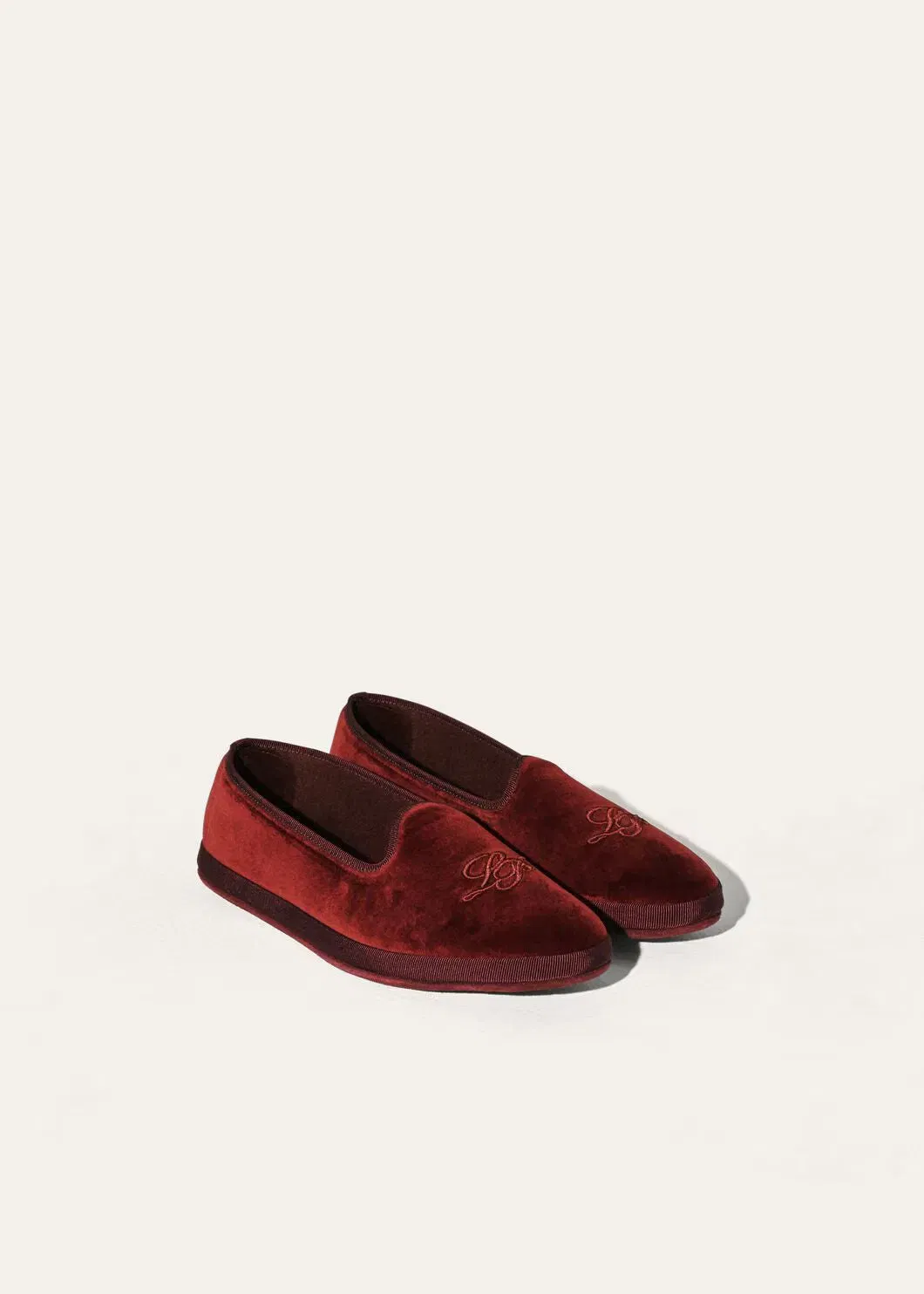 LoroPiana LP Venice Slipper Bordeaux