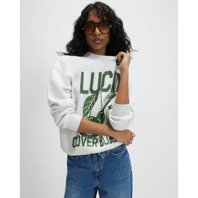 Grey Lucky Clover Sweatshirt