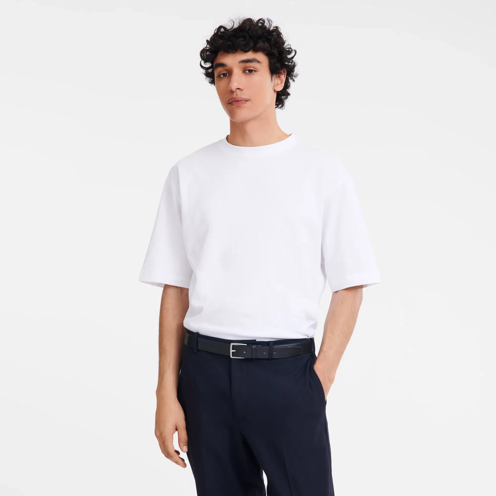 Longchamp Le Foulonné Men's belt Black