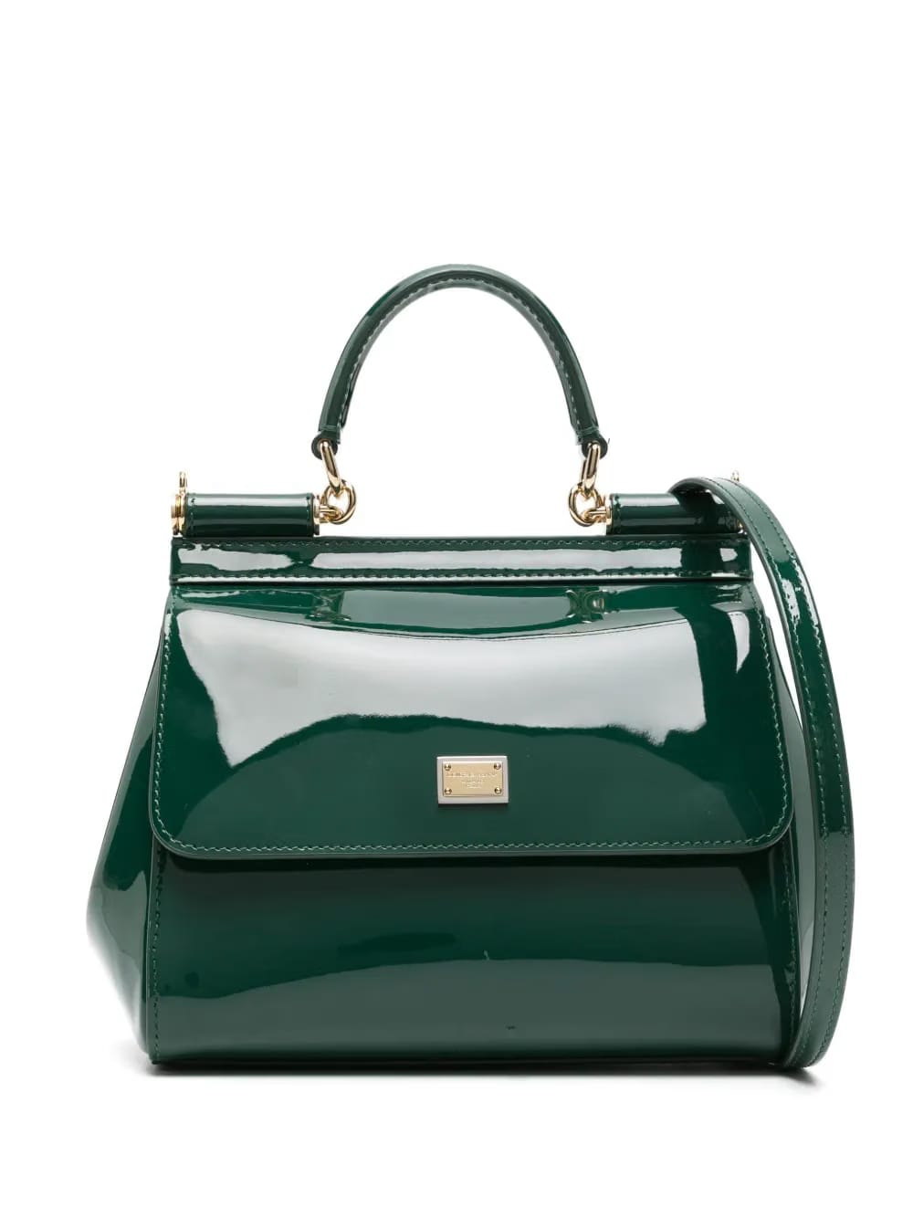 medium Sicily patent-leather tote bag