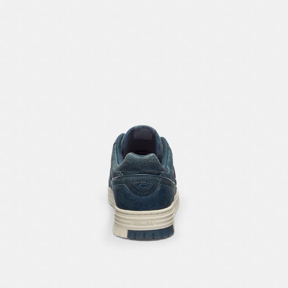Men's Coach Soho Sneaker In Loved Denim Denim