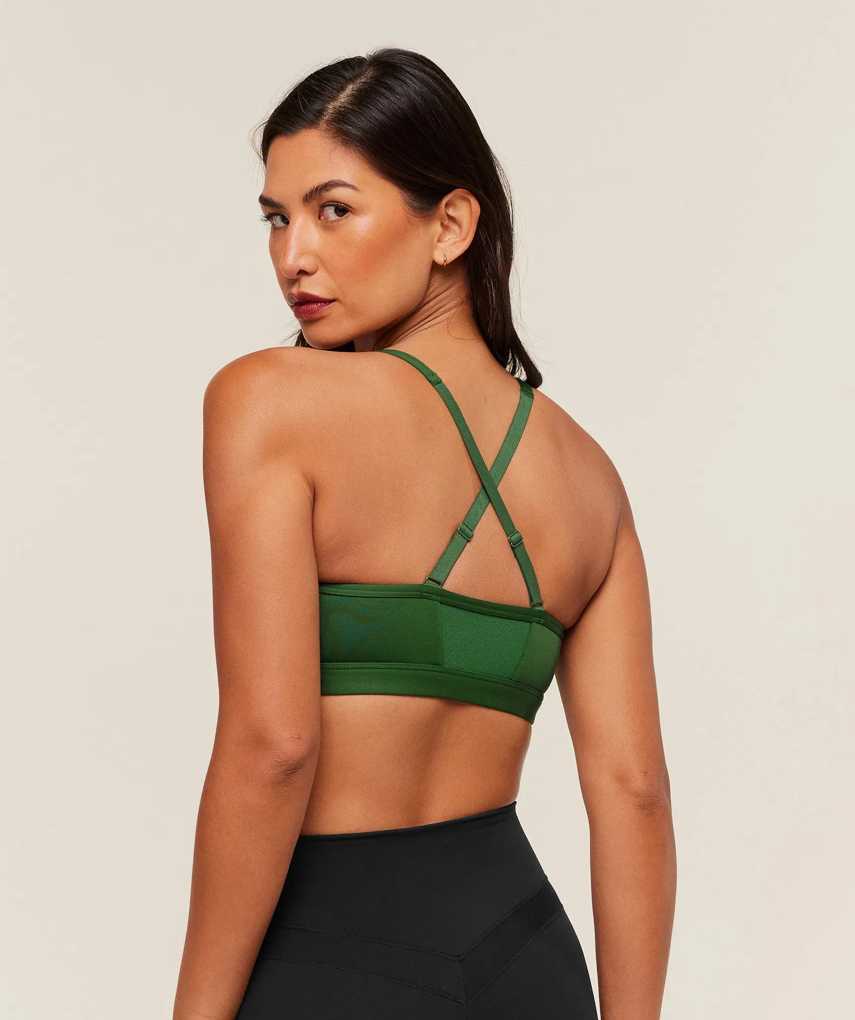 Gymshark Ruched Sports Bra - Athletic Green