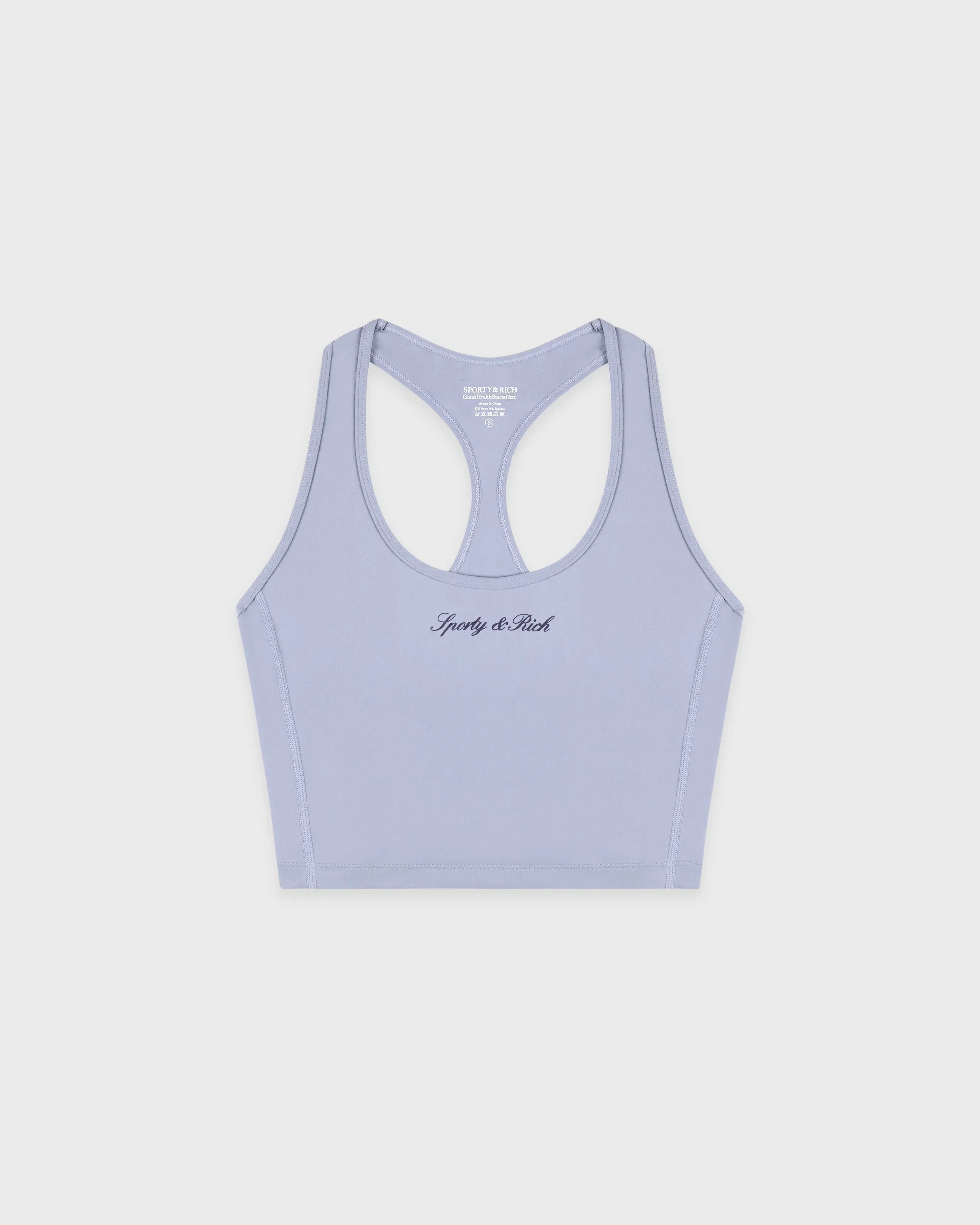 Signature Logo Sports Tank - Faded Blue/Navy