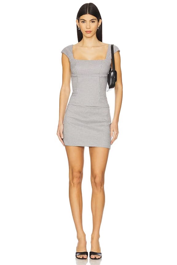superdown Blaine Skirt Set in Black & Grey