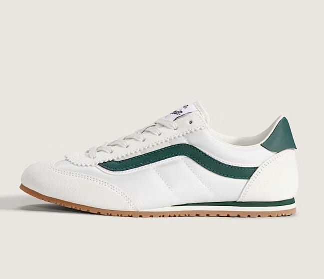 Vans Super Lowpro Shoe Marshmallow White Emerald Green