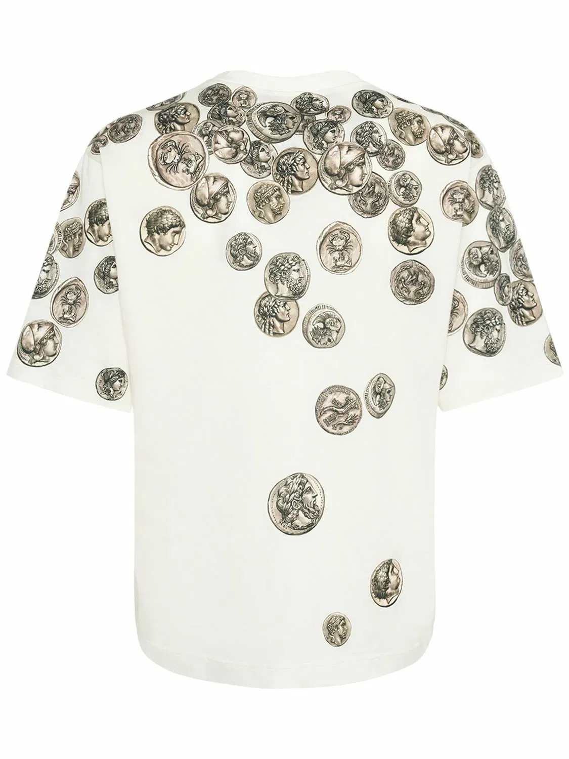 DOLCE & GABBANA - Ancient Coins Printed Cotton T-shirt