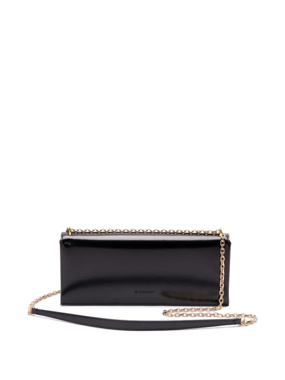 4G Liquid chain-detail clutch bag