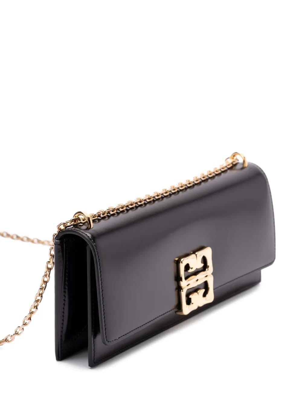 4G Liquid chain-detail clutch bag