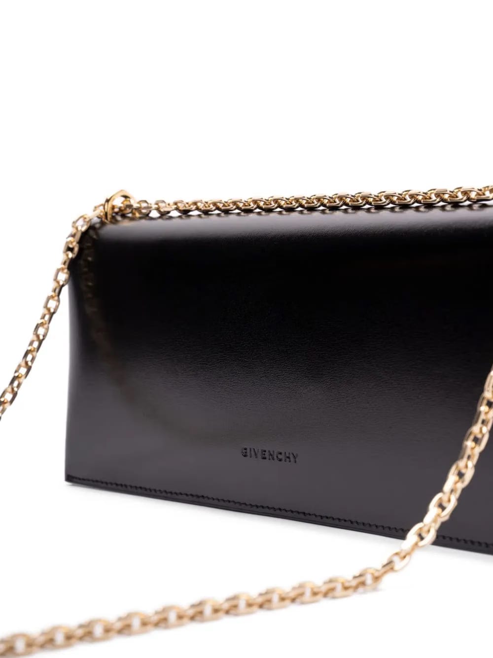 4G Liquid chain-detail clutch bag