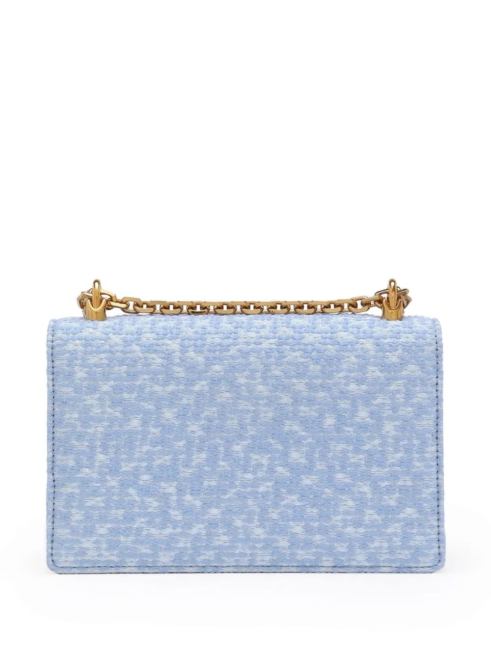 logo plaque bouclé cross body bag