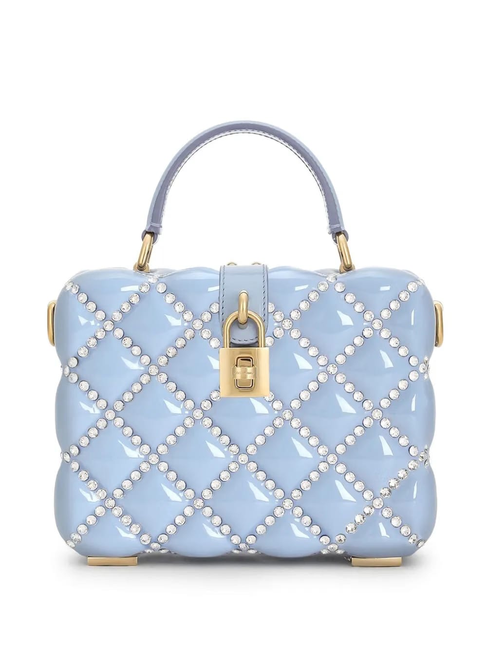 crystal-embellished padlock mini bag