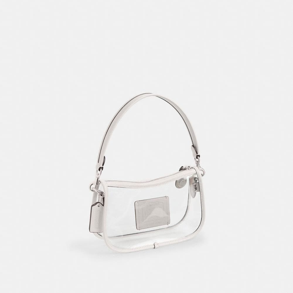 Coach Stadium Swinger Bag Silver Chalk