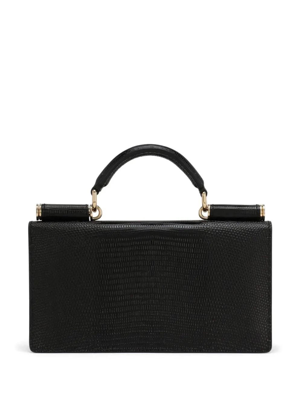 mini Sicily iguana-print leather bag